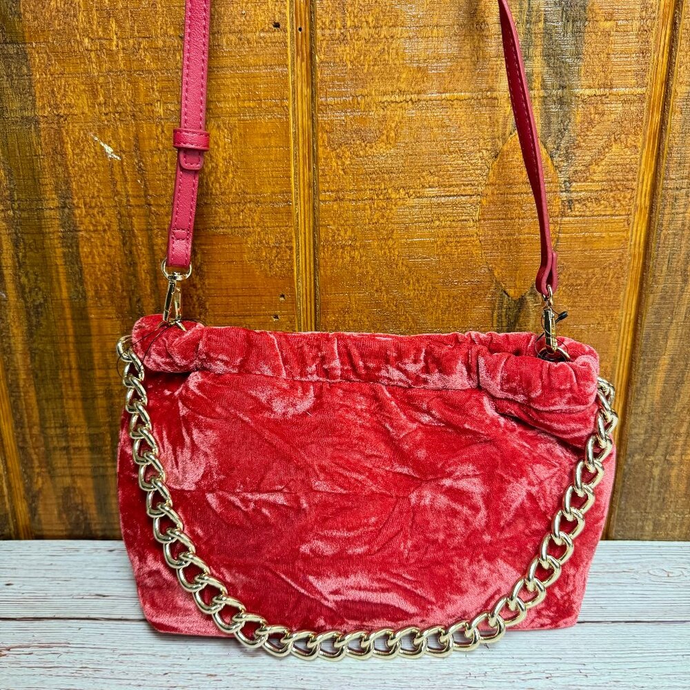 I.N.C. INTERNATIONAL CONCEPTS Rennata Quilted Clutch Crossbody – Red Pepper